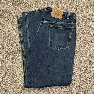 Vintage Levis 555 Mens 38X32 Orange Tab Relaxed Fit Tapered Leg Denim Jeans USA